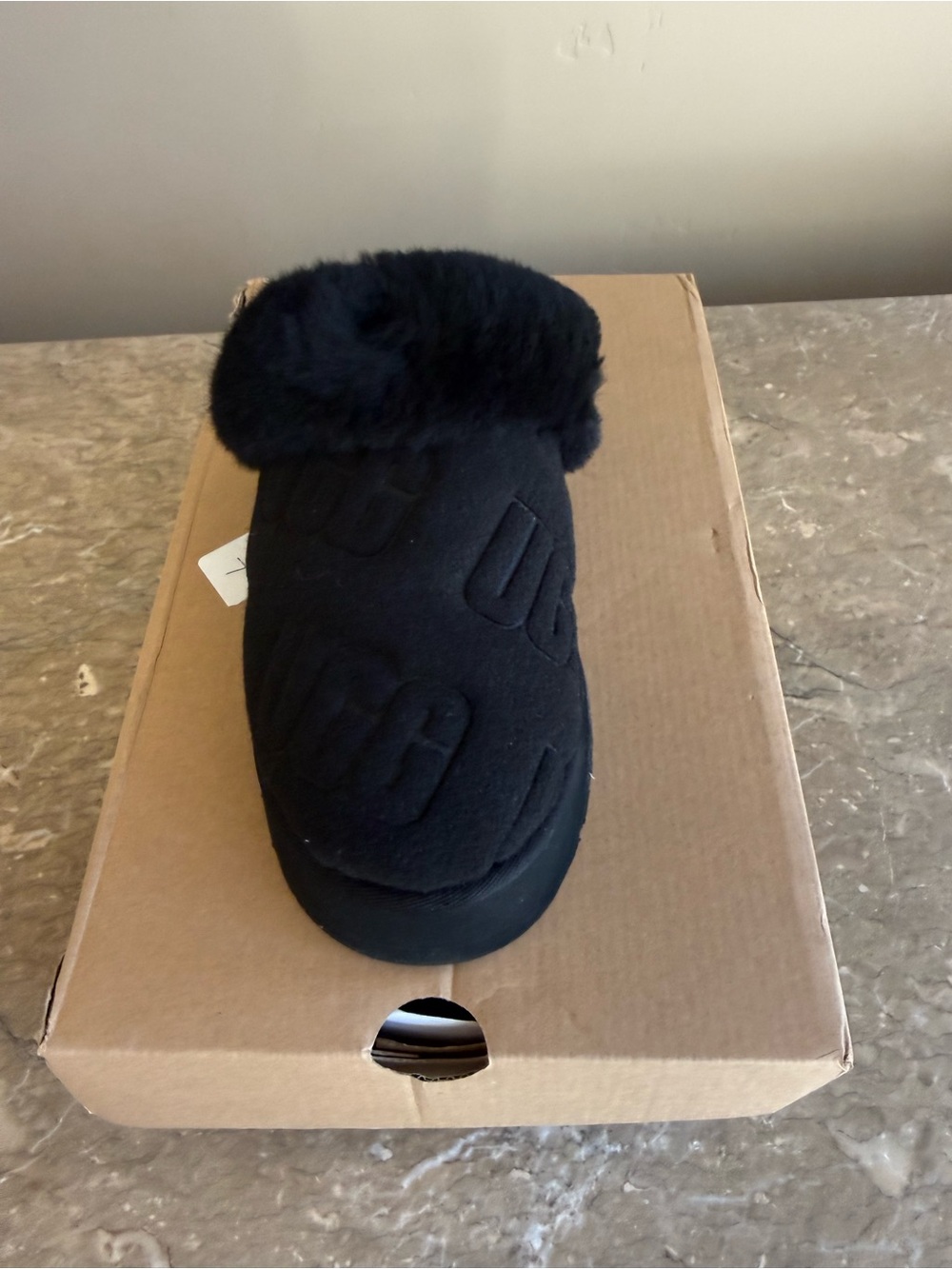 UGG Black Quilted Sherpa Clog - Picture 5 of 5